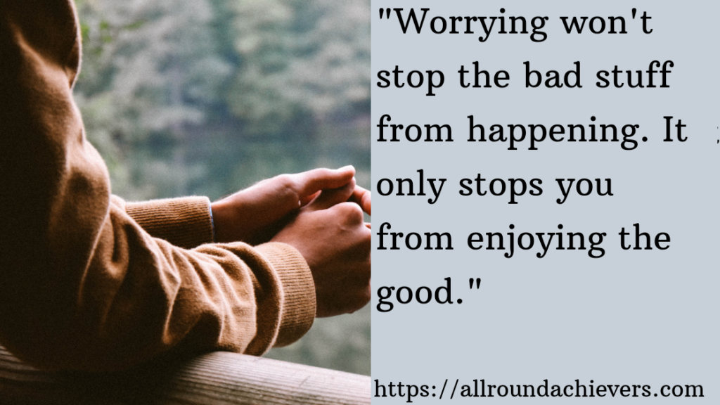 Why worry?