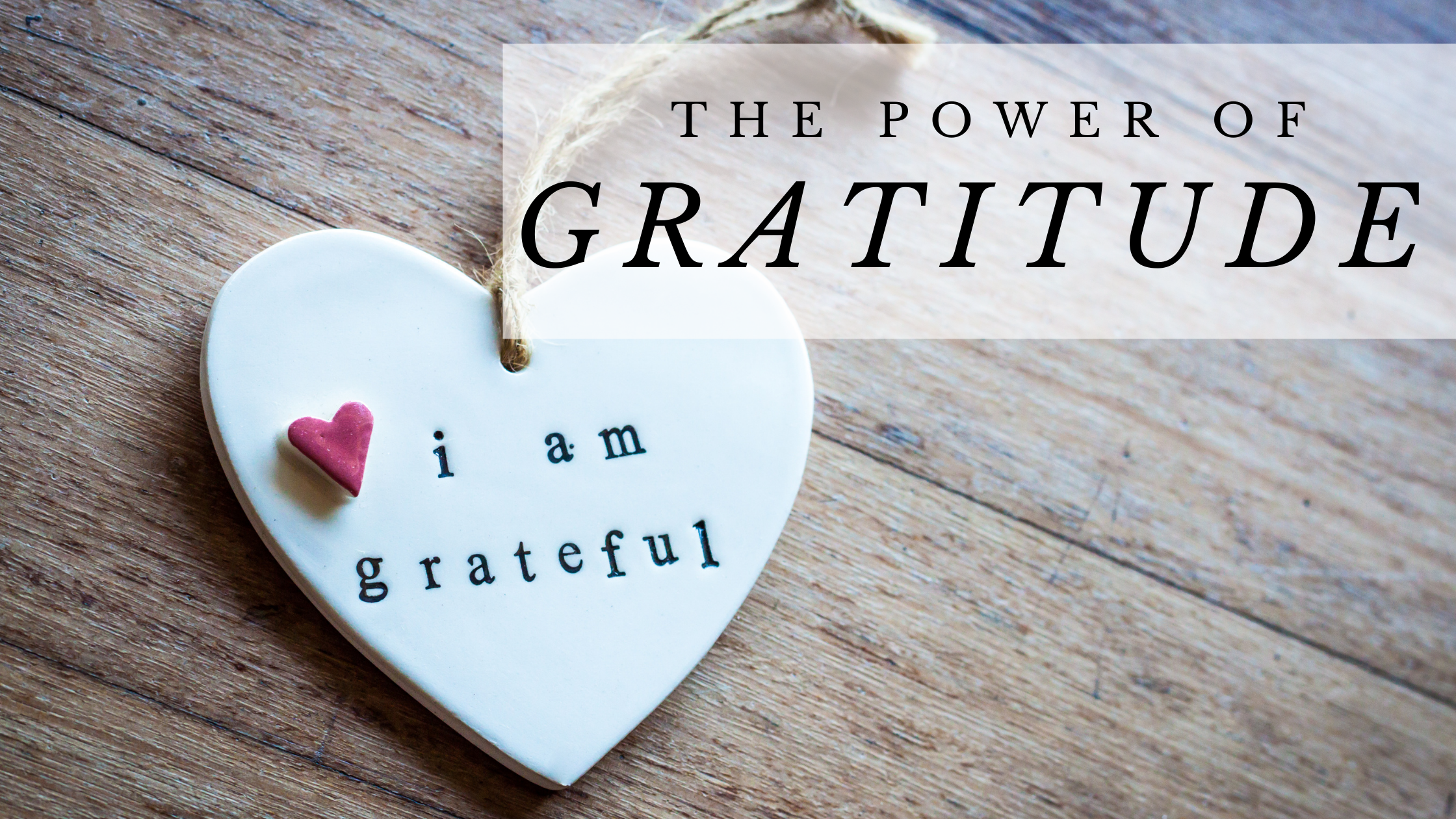 The power of gratitude