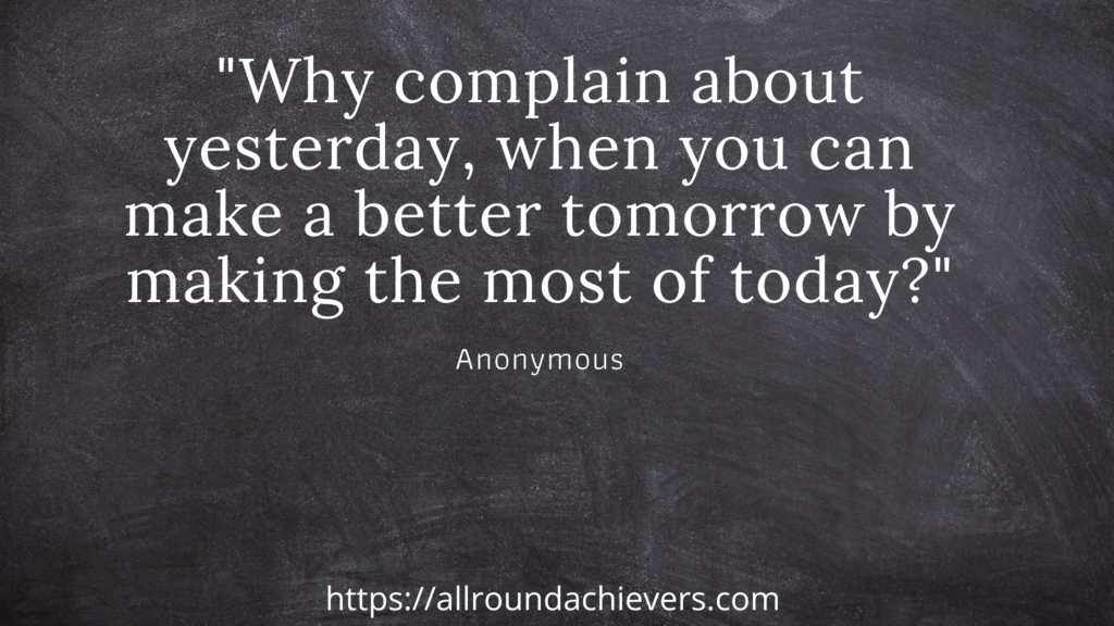 Do this instead of complaining