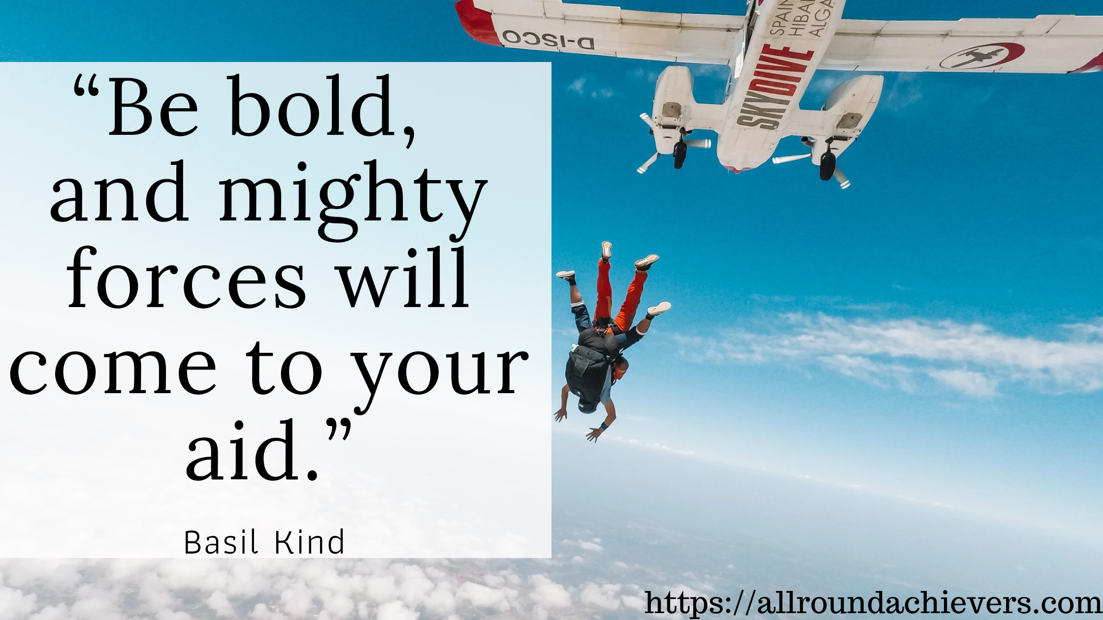 be bold