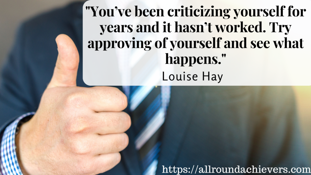 Quit criticizing yourself
