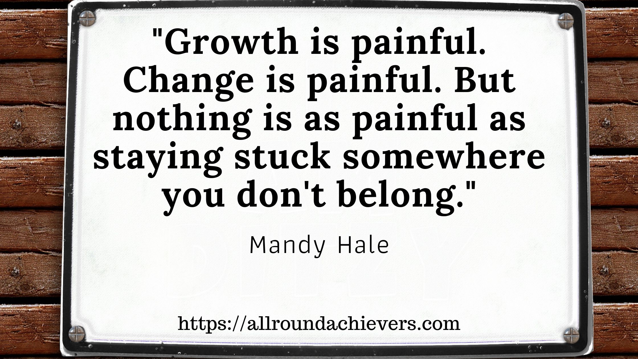 growth is painful