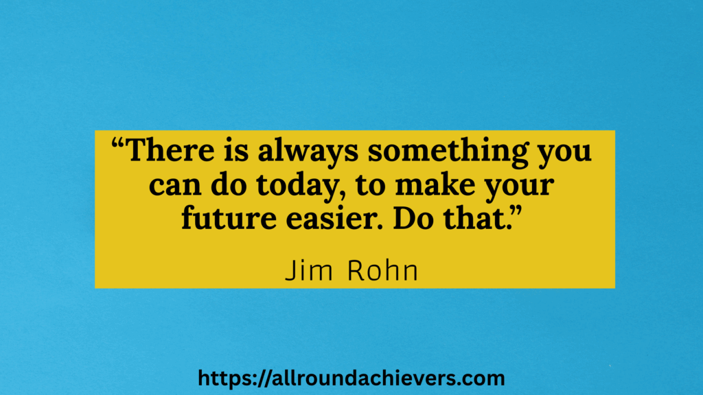 Make Tomorrow Easier—Start Today